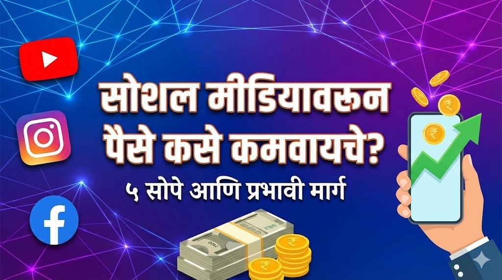 सोशल मीडियावरून पैसे कसे कमवायचे? ५ सोपे आणि प्रभावी मार्ग (How to Earn Money from Social Media in Marathi)